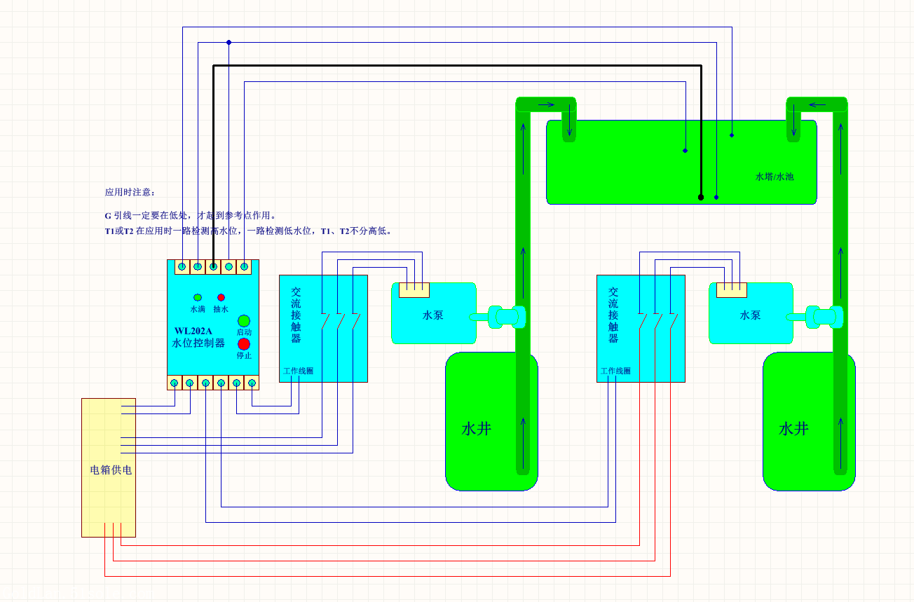 自动排水控制器接线图图片
