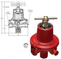 美国RegO力高597FA煤气减压阀