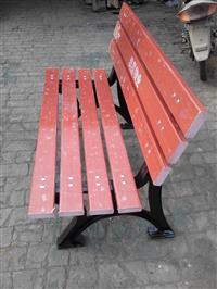 河北木质公园椅休闲铸铁户外长椅休息凳防腐木椅子实木公园椅