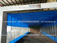 伟航过环评国家排放标准环保无尘伸缩式喷漆房移动式打磨房