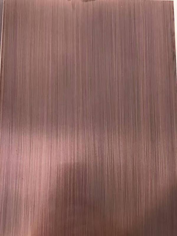 厂价批发201/304红古铜拉丝无指纹不锈钢板