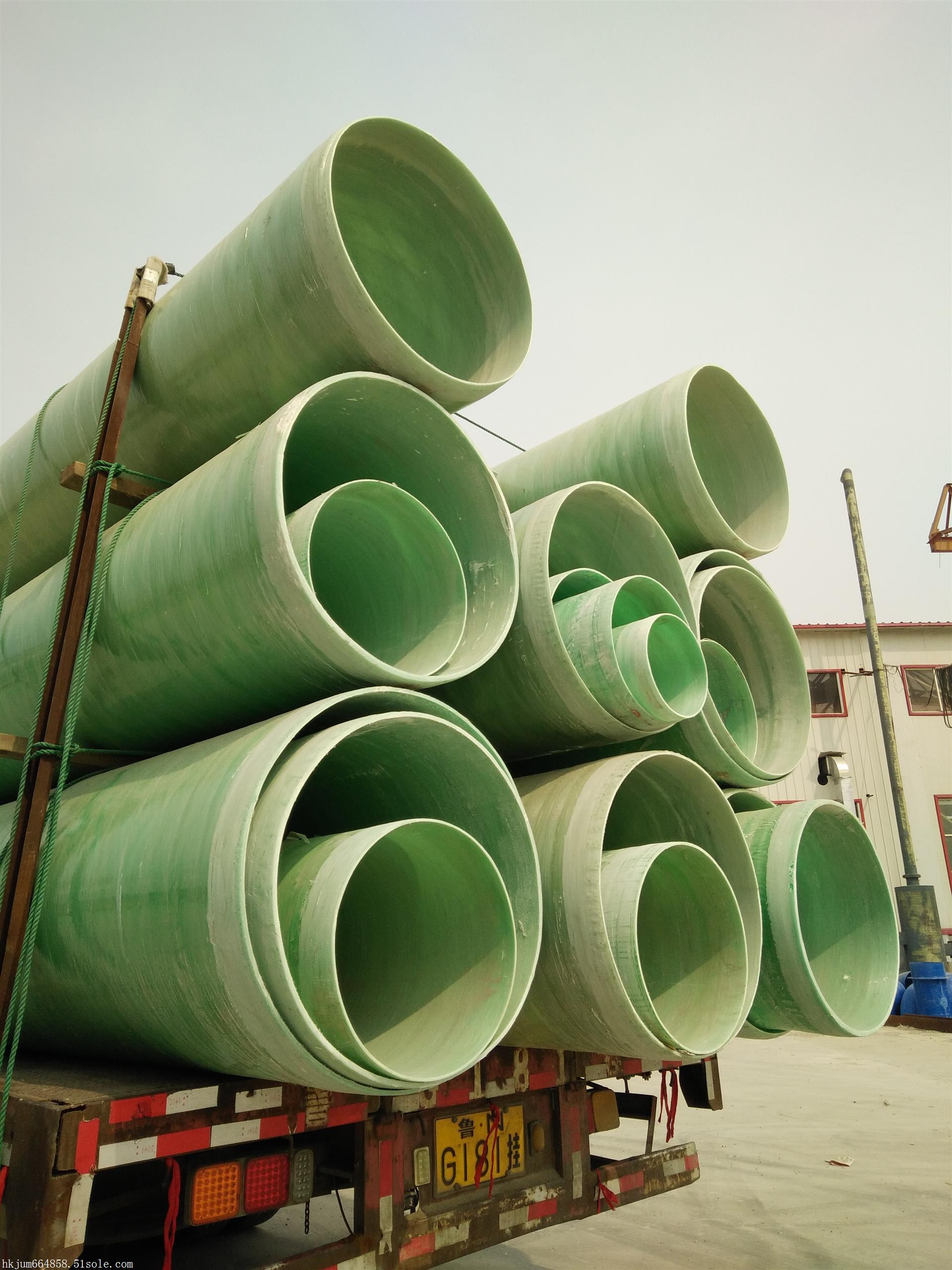 厂家大量批发耐腐蚀 加工玻璃钢夹砂管道