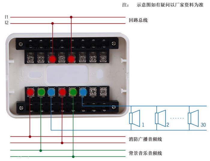 5143广播模块接线图图片