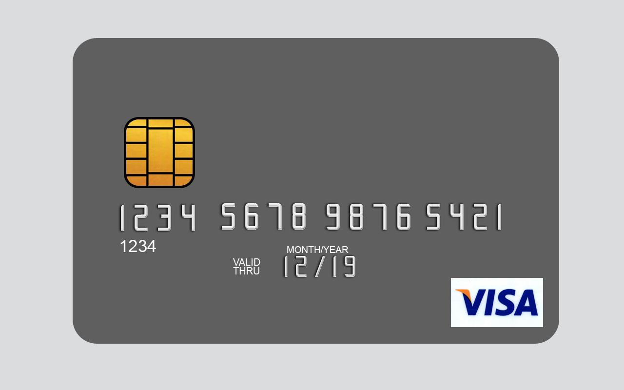 信用卡正反面照片图片