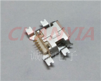 白胶沉板micro USB母座BF破板1.2四脚趴板贴片SMD米黄胶高平整度