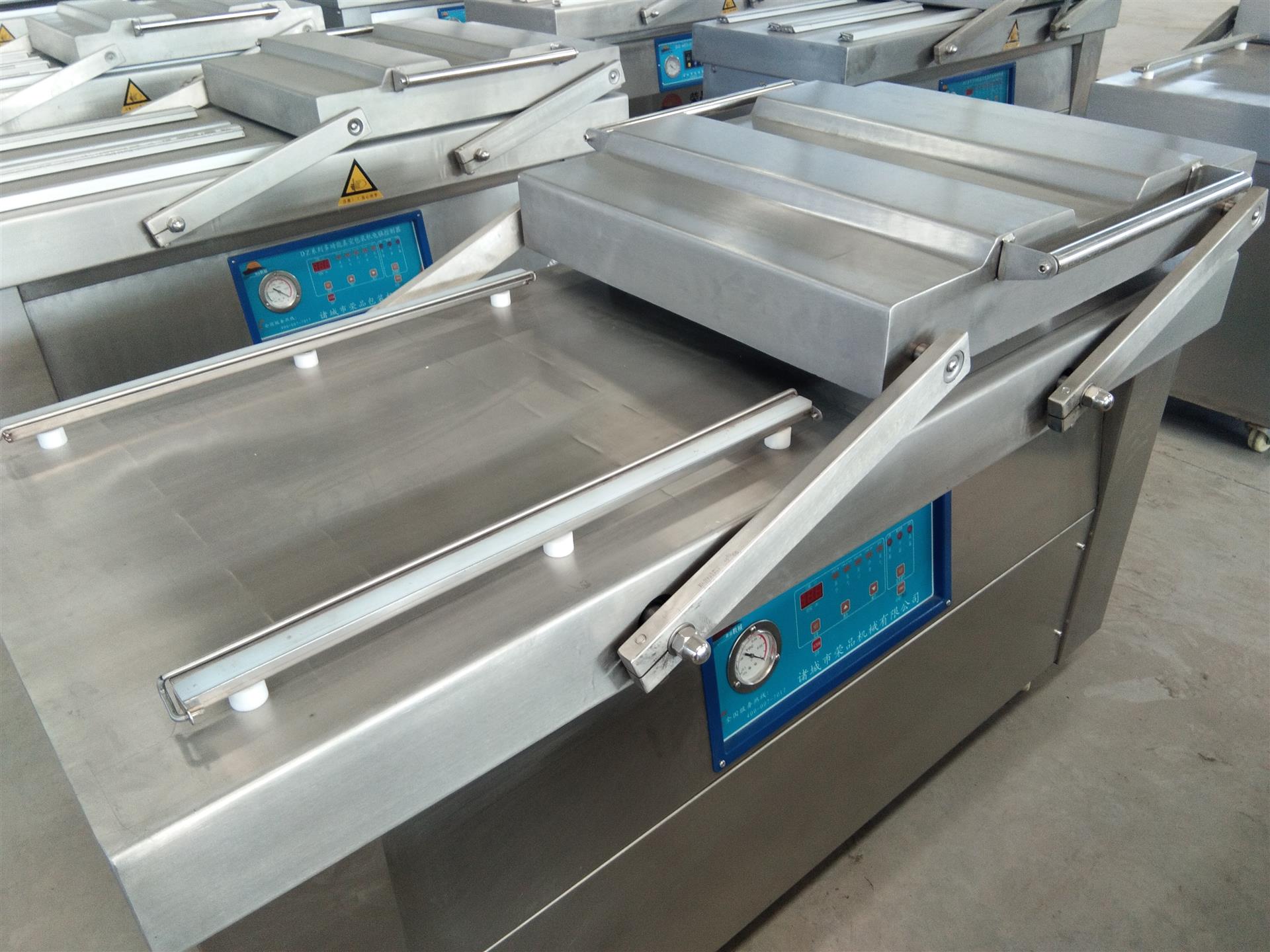 供应荣品rp-420牛肉干拉伸膜真空包装机